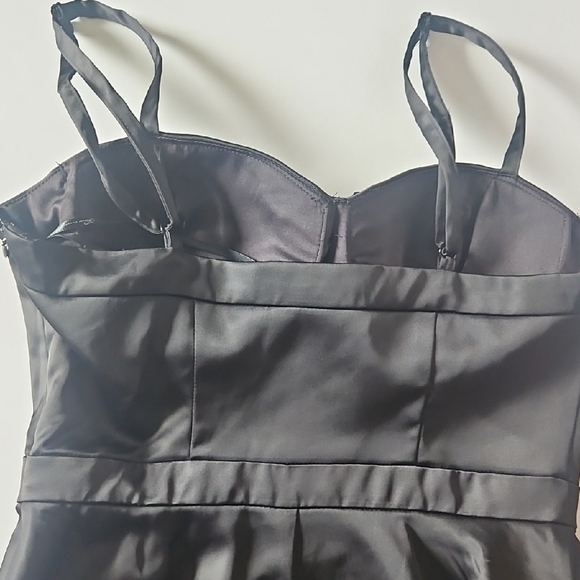 Forever 21 Black Satin Mini Dress - Picture 8 of 11